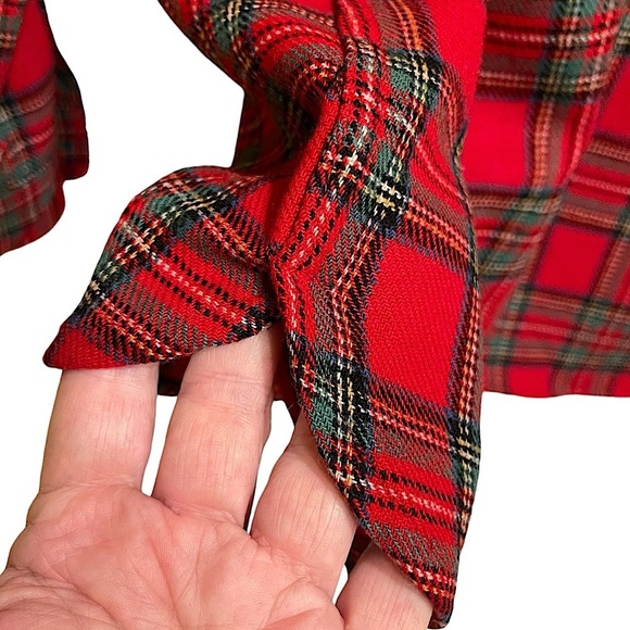 Pendleton Red Tartan Plaid Virgin Wool Button Down Shirt Washable Size Medium - Picture 6 of 10